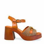 дамски сандали на ток естествена кожа | www.orso-store.com