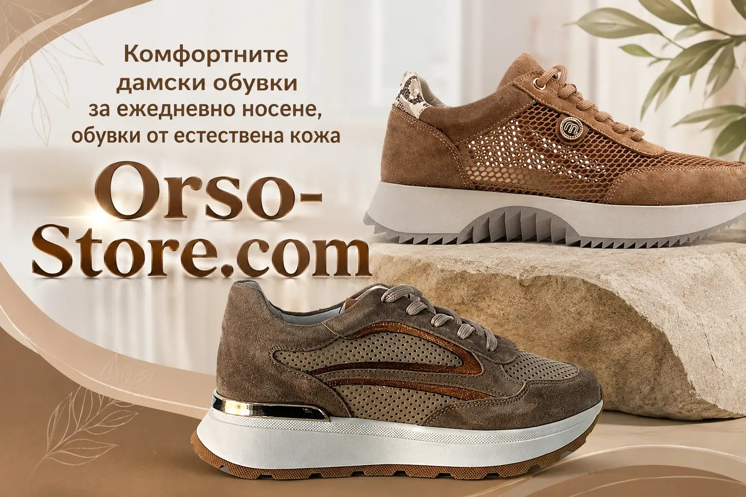 комфортни ежедневни обувки е естествената кожа
