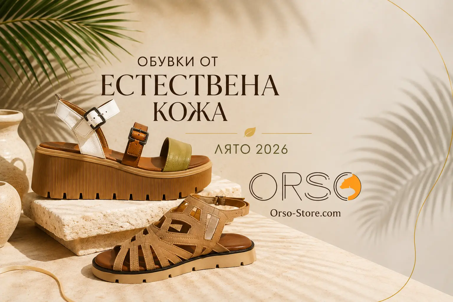 Обувки от естествена кожа Лято 2026 | orso-store.com